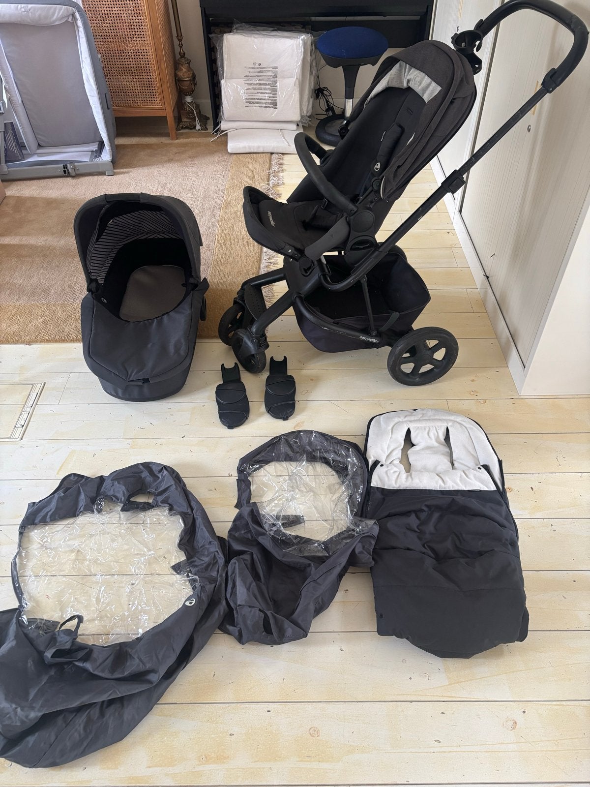 Easywalker Harvey 2 Combiwagen met Reiswieg en Zitje, Kinderen en Baby's, Kinderwagens en Combinaties, Gebruikt, Combiwagen, Met reiswieg