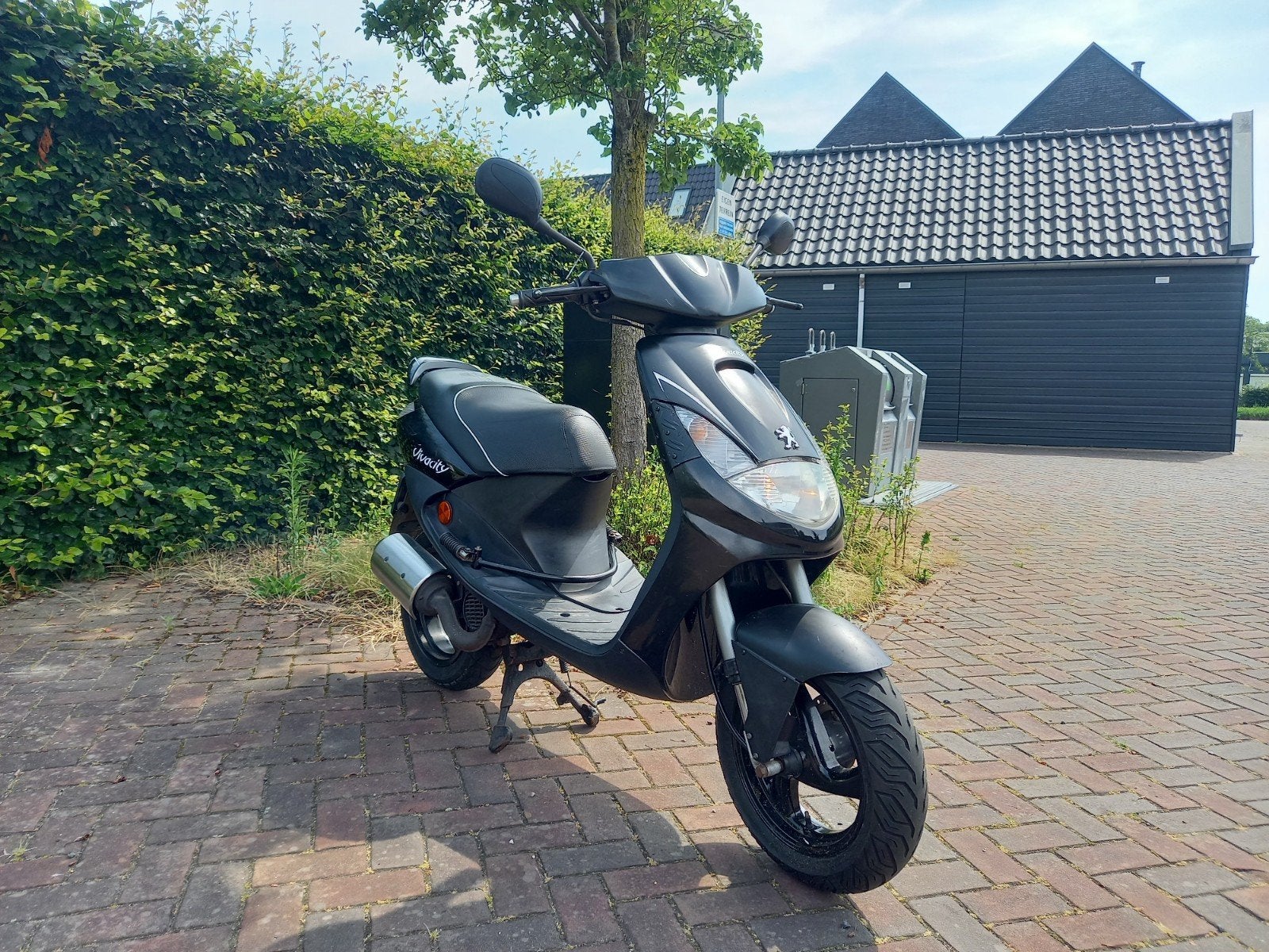 Peugeot Vivacity 2 takt scooter, Fietsen en Brommers, Ophalen, Gebruikt, Www.scooterapeldoorn.nl, Vlijtseweg 17-2, 7317 AC. APELDOORN