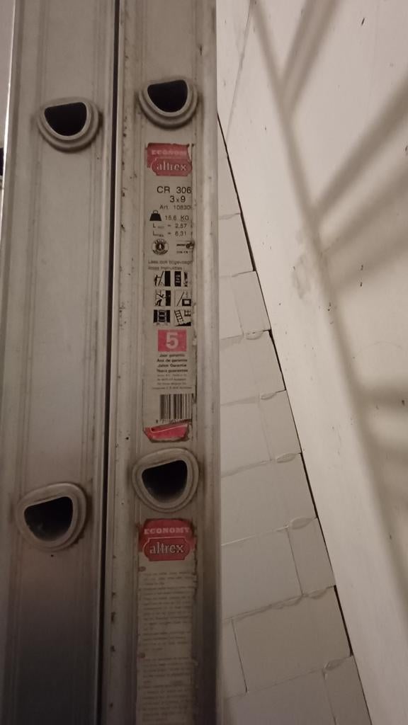 Altrex, 3 delig, Doe-het-zelf en Verbouw, Ladders en Trappen, Ophalen, Gebruikt, 4 meter of meer