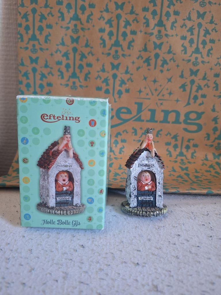 Efteling Holle Bolle Gijs Beeldje met doosje, Ophalen of Verzenden, Zo goed als nieuw, Beeldje of Poppetje