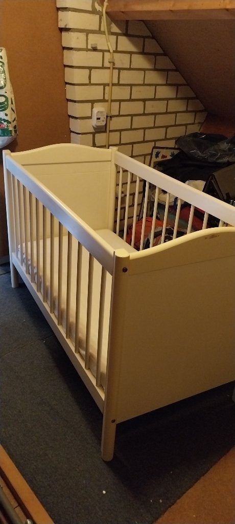 Kinderbedje met goed matrasje, Gebruikt, 70 tot 85 cm, Minder dan 140 cm, Ophalen
