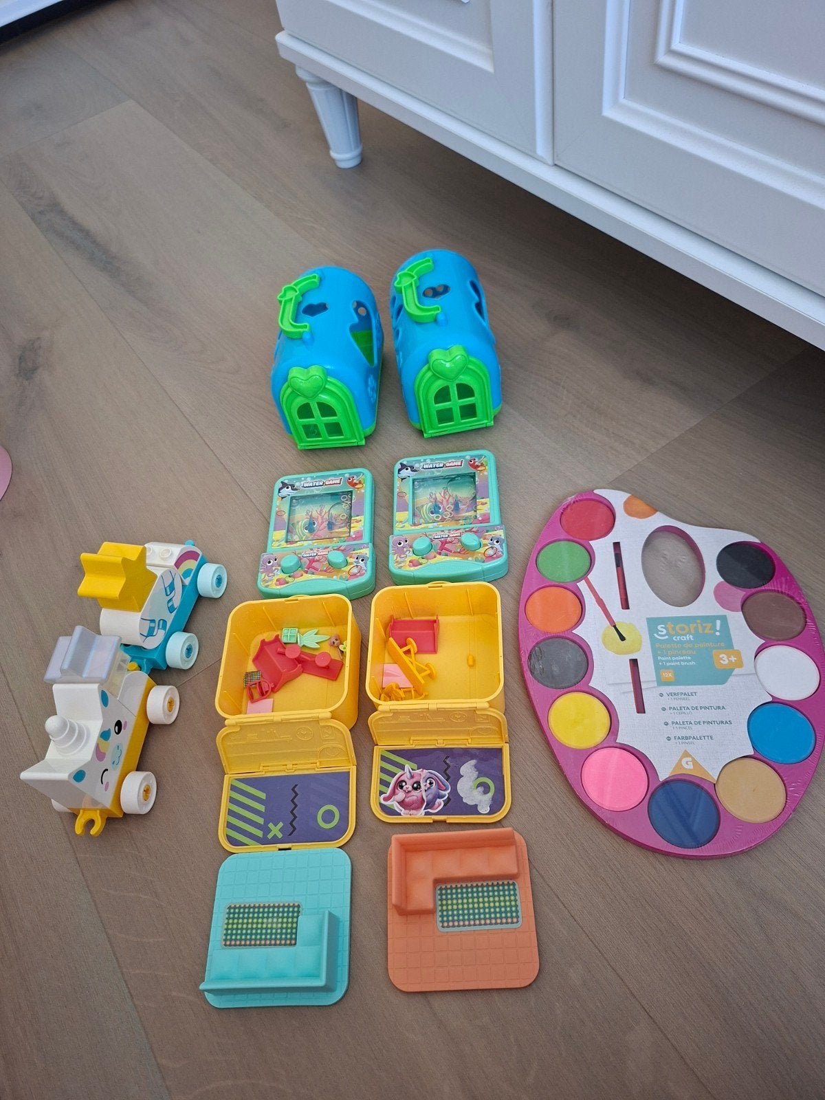 Grote speelgoedset: Polly Pocket, watergames, verfset, Ophalen of Verzenden, Jongen of Meisje
