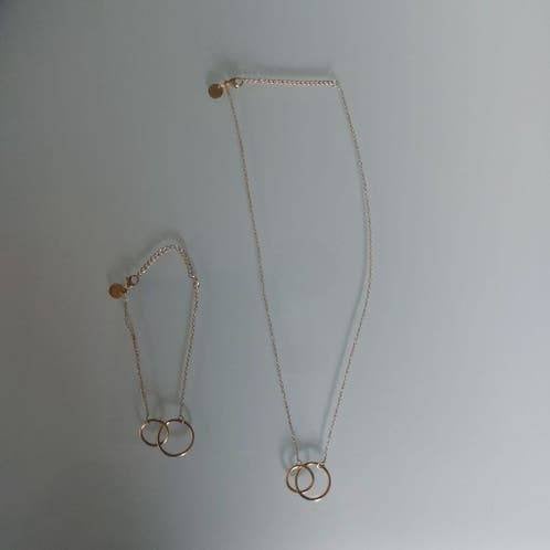 Sieraden Set EyeLove van MW, Sieraden, Tassen en Uiterlijk, Kettingen, Ophalen of Verzenden, Gebruikt, Zilver, Overige materialen