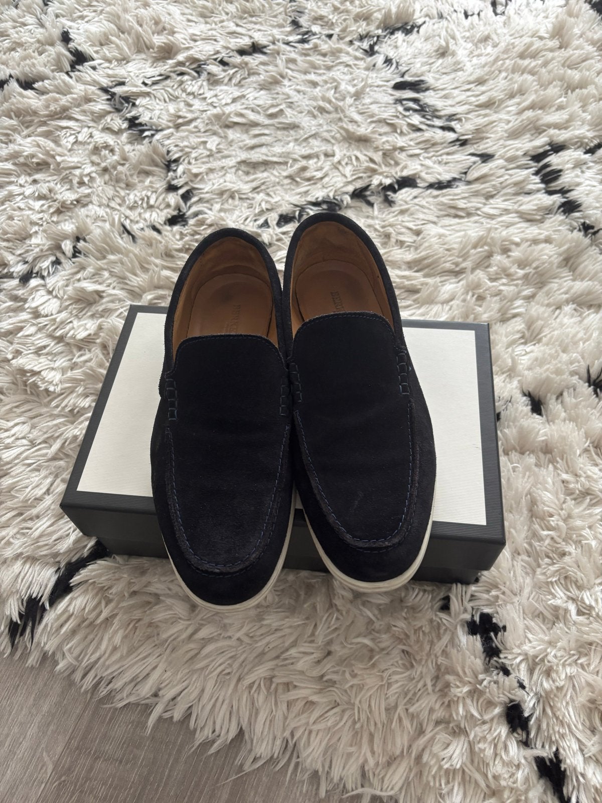 Heren instappers - Zo goed als nieuw, Loafers, Blauw, Ophalen of Verzenden, Zo goed als nieuw