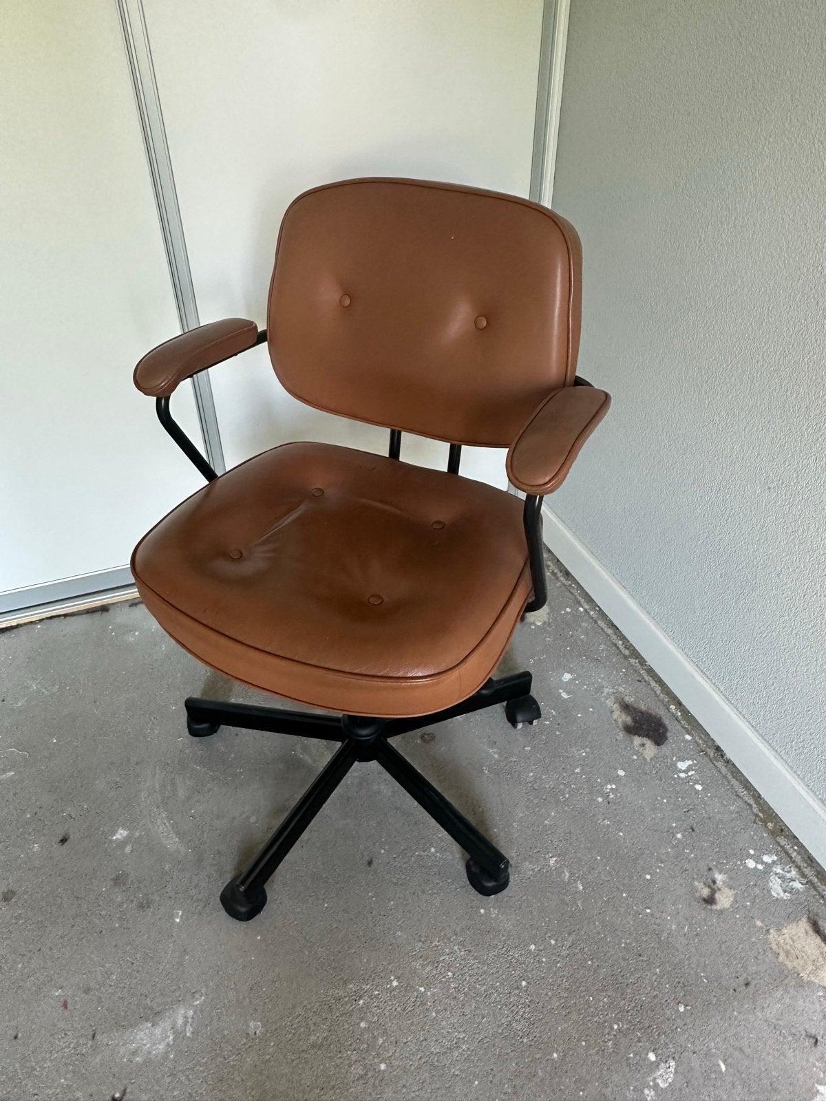 IKEA Bureaustoel ALEFJÄLL, Ophalen, Gebruikt, Bruin, Bureaustoel