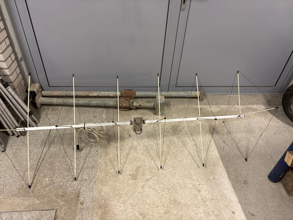 6 element quad antenne 2m, Telecommunicatie, Antennes en Masten, Gebruikt, Antenne, Ophalen