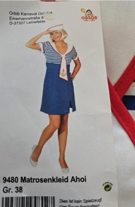 Nieuw een mooie Matroos outfit mt 38, Kleding | Dames, Maat 38/40 (M), Carnaval, Nieuw, Ophalen of Verzenden