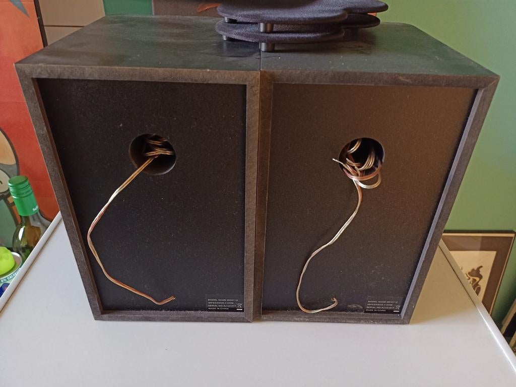 Philips speakers in goede staat, Ophalen, Minder dan 60 watt, Front, Rear of Stereo speakers, Philips