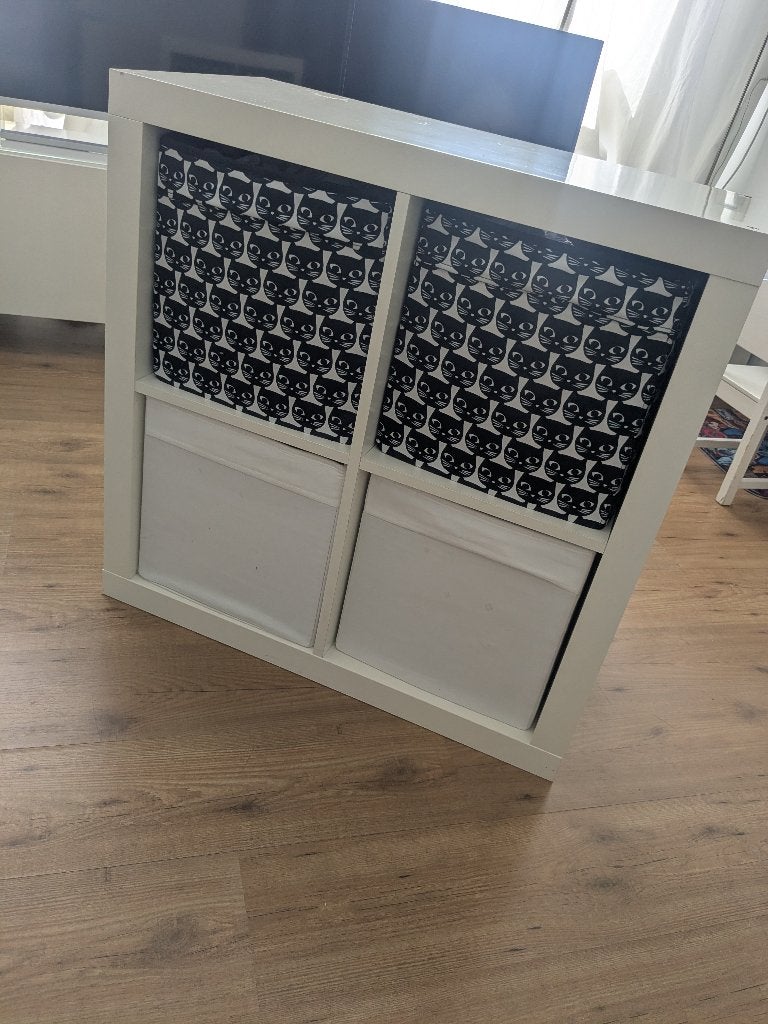 Ikea kallax kast 77x77, Ophalen, Overige materialen, Gebruikt, 50 tot 100 cm