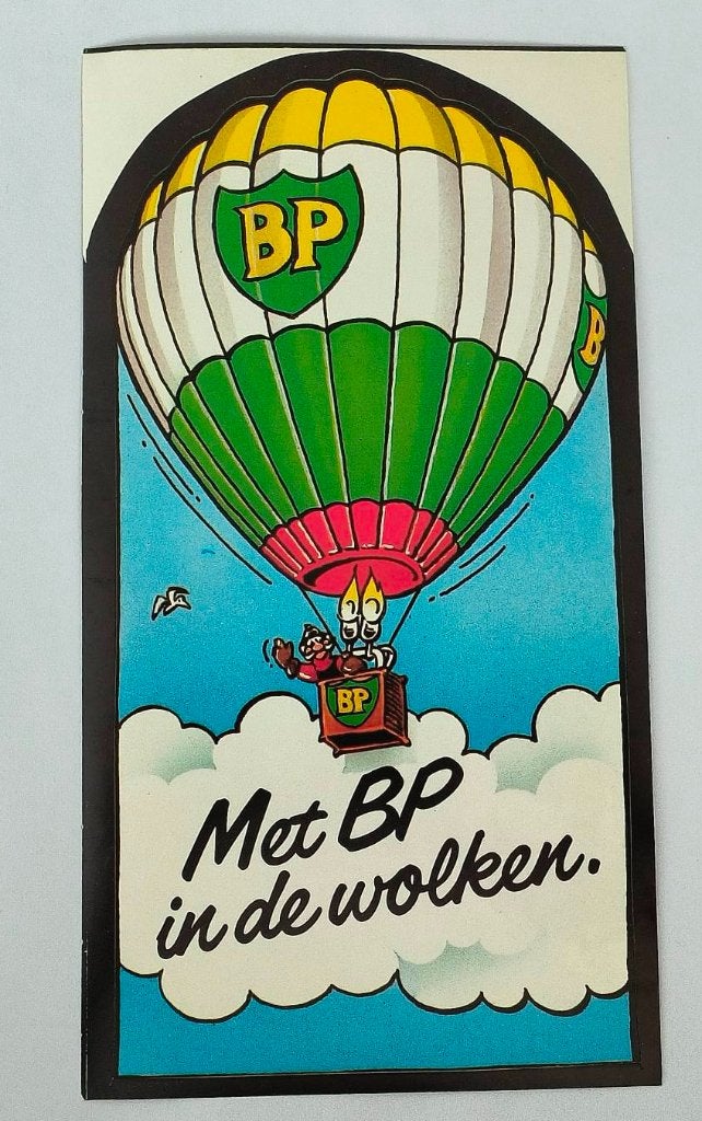Sticker met BP in de wolken, Ophalen of Verzenden, Zo goed als nieuw, Merk