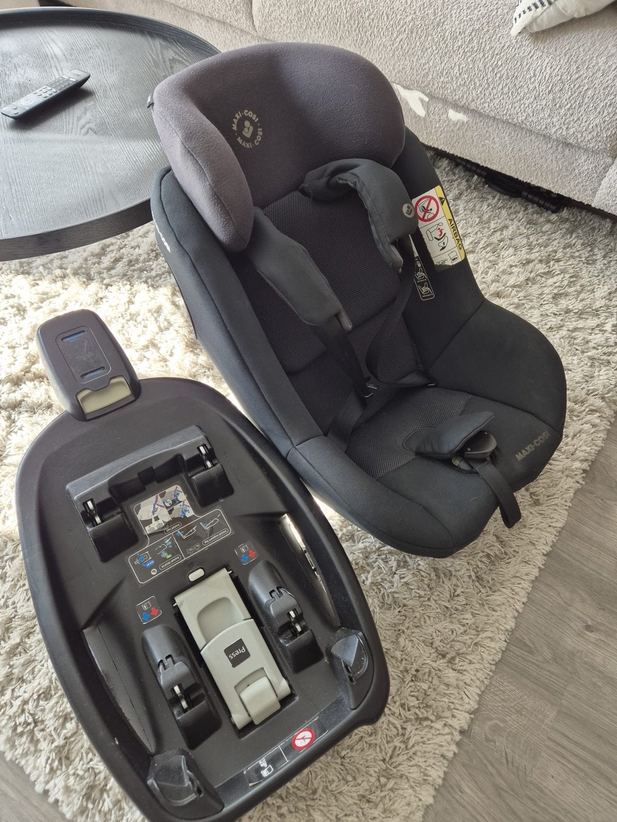 Maxi-Cosi Beryl autostoel met Isofix base, Ophalen, Gebruikt, 0 t/m 18 kg, Verstelbare rugleuning