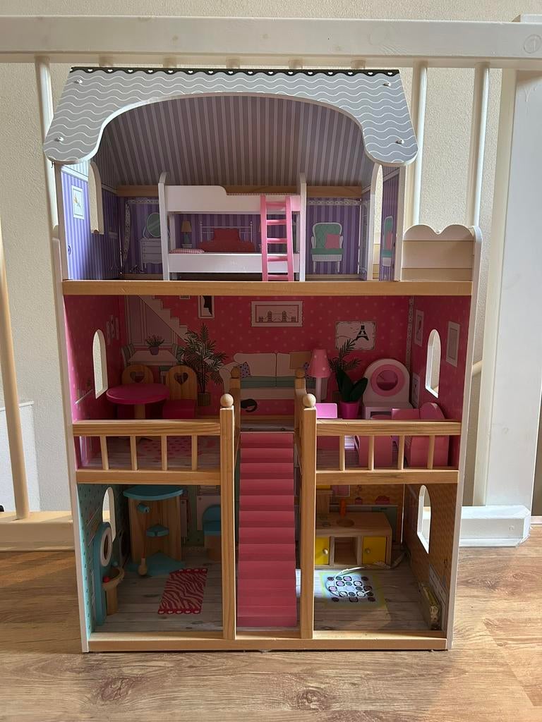 MAMABRUM poppenhuis xxl, Ophalen, Zo goed als nieuw, Poppenhuis
