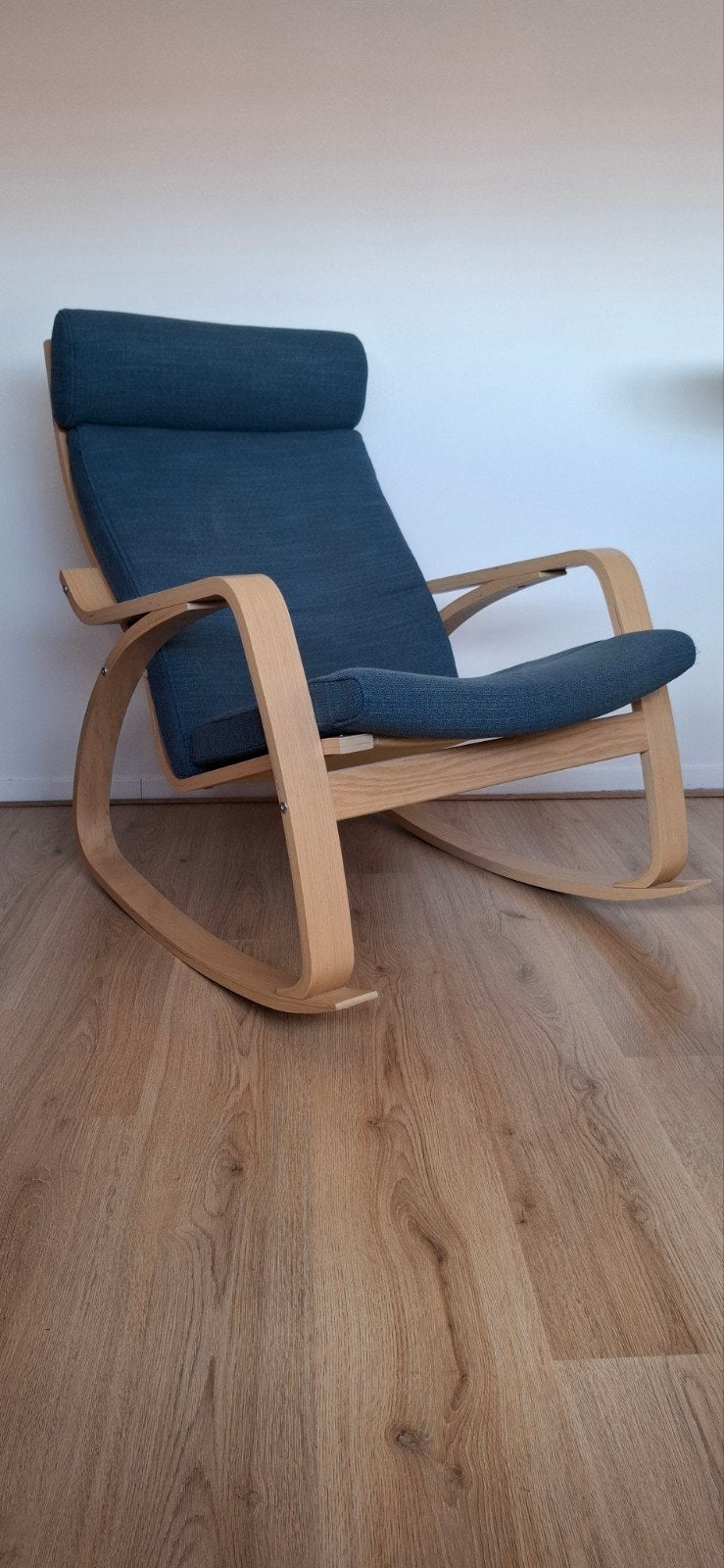 schommelstoel Poäng donkerblauw, Huis en Inrichting, Fauteuils, Ophalen, Gebruikt, 75 tot 100 cm, 50 tot 75 cm