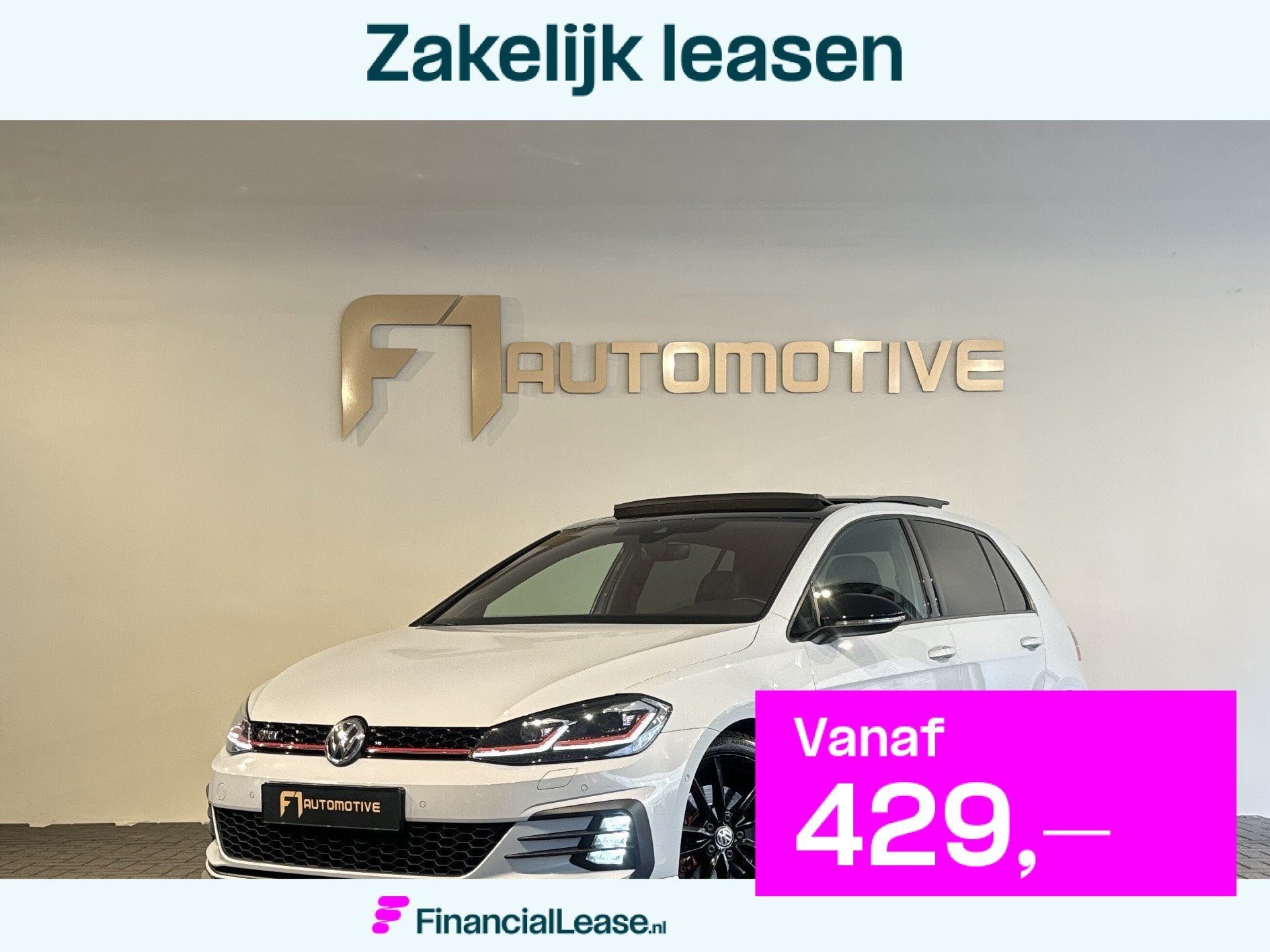 Volkswagen GOLF 2.0 TSI GTI Pano|Memory|Keyless|DCC|Dynaudio, Dealer onderhouden, Gebruikt, 4 cilinders, Wit