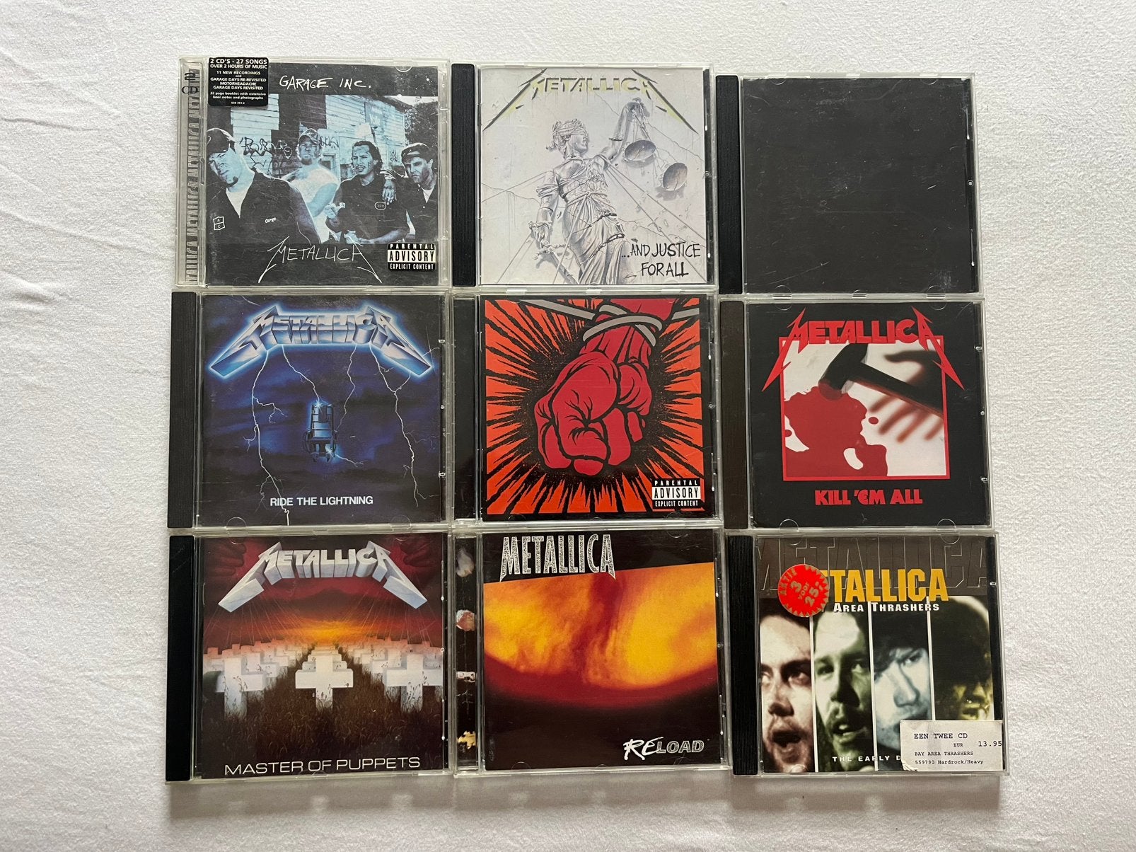 Metallica 9x CD, Ophalen of Verzenden, Zo goed als nieuw
