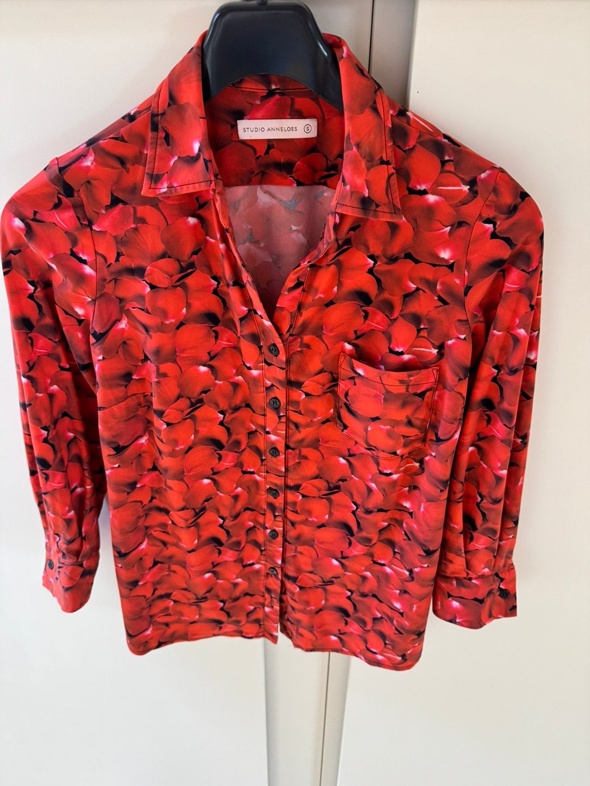 Studio Anneloes blouse limited edition travelstof maat S, Kleding | Dames, Verzenden, Nieuw, Maat 36 (S), Rood
