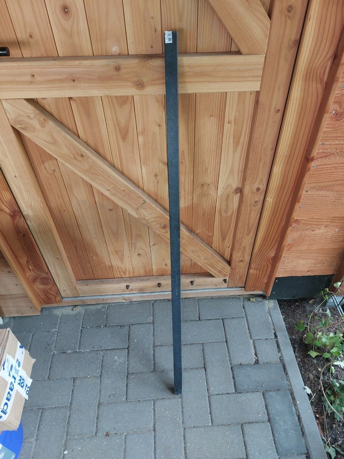 stalen dorpel 120 cm breed 3x3 vierkant. Zwart gepoedercoat, Doe-het-zelf en Verbouw, Kozijnen en Schuifpuien, Ophalen, Metaal