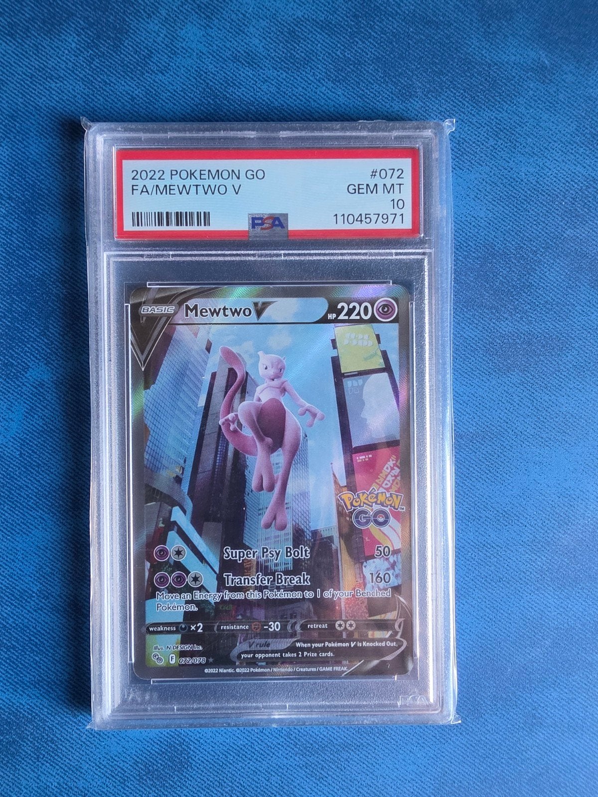 Mewtwo V - 072/078 - PSA 10, Ophalen, Zo goed als nieuw