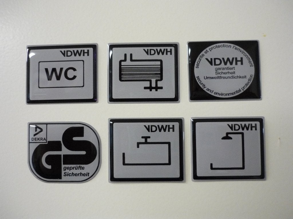 Voorziening caravan en camper sticker in 3D, Gel, Epoxy, Verzamelen, Stickers, Verzenden, Nieuw, Overige typen