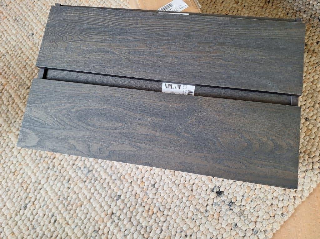 badkamermeubel coal oak 80 x40cm twee lades, Huis en Inrichting, Badkamer | Badkamermeubels, Ophalen, 100 tot 150 cm, Nieuw, 50 tot 100 cm