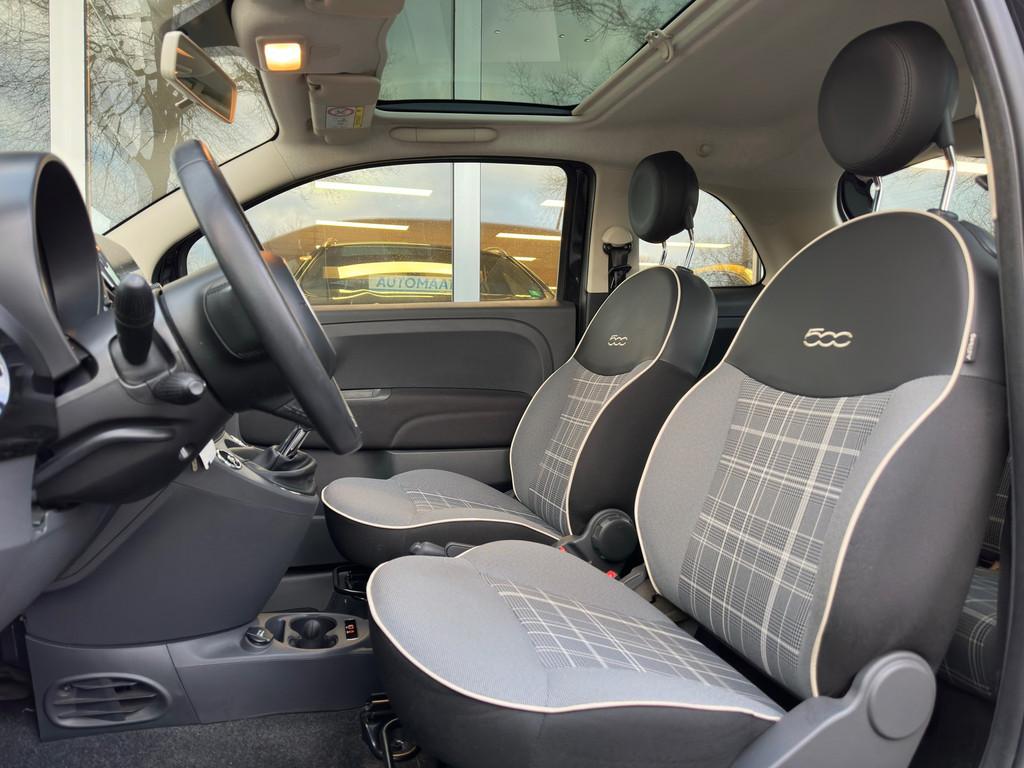 Fiat 500 0.9 TwinAir Turbo Lounge/Cruise Control/Panoramadak, Voorwielaandrijving, Stof, Gebruikt, Startonderbreker