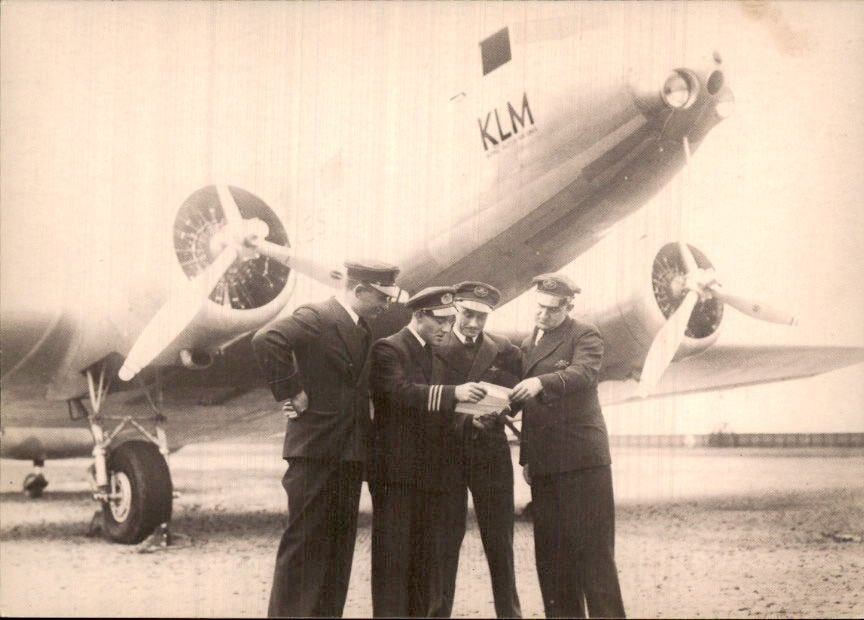 KLM - Douglas DC2- de Uiver- Repro - 5x, Verzenden, Ongelopen, Zuid-Holland