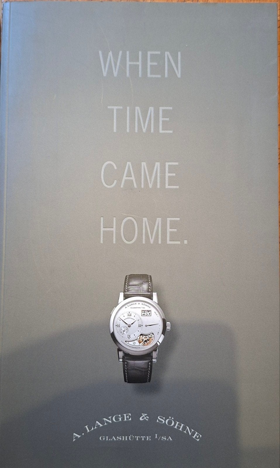 A. Lange & Söhne Lange Catalogus Editie 2001 - 2002, Sieraden, Tassen en Uiterlijk, Overige merken, Polshorloge, Overige materialen