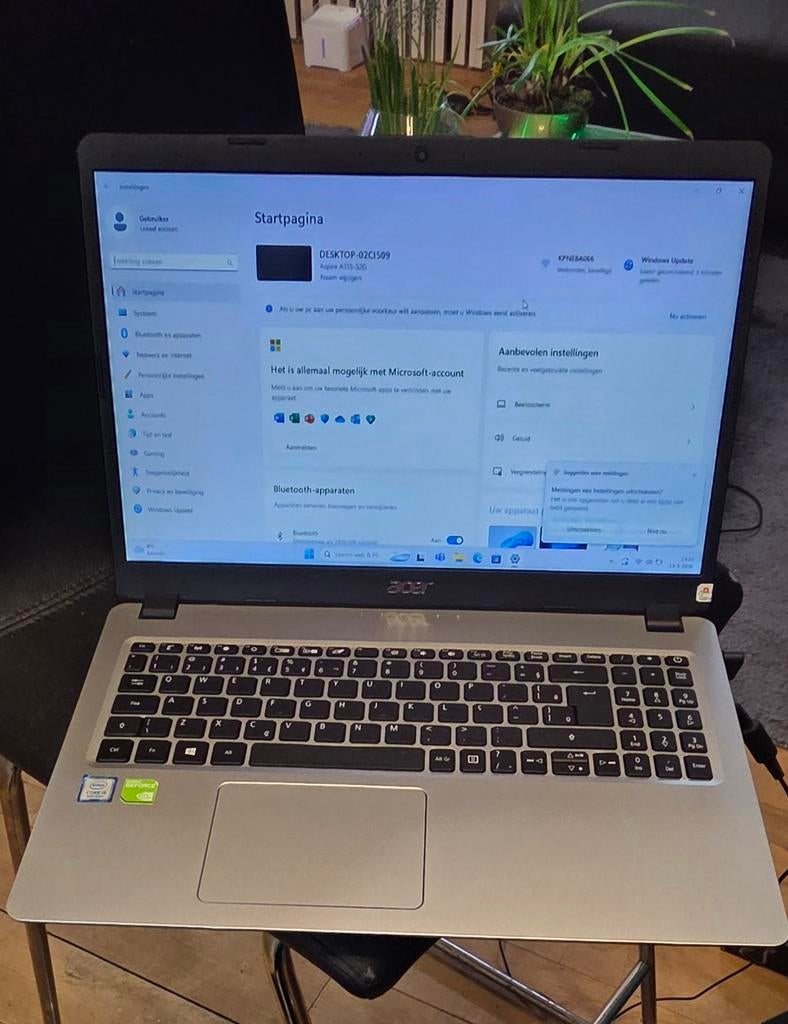 Zeer Nette Acer Laptop, Computers en Software, Windows Laptops, ACER, Met videokaart, 2 tot 3 Ghz, 8 GB