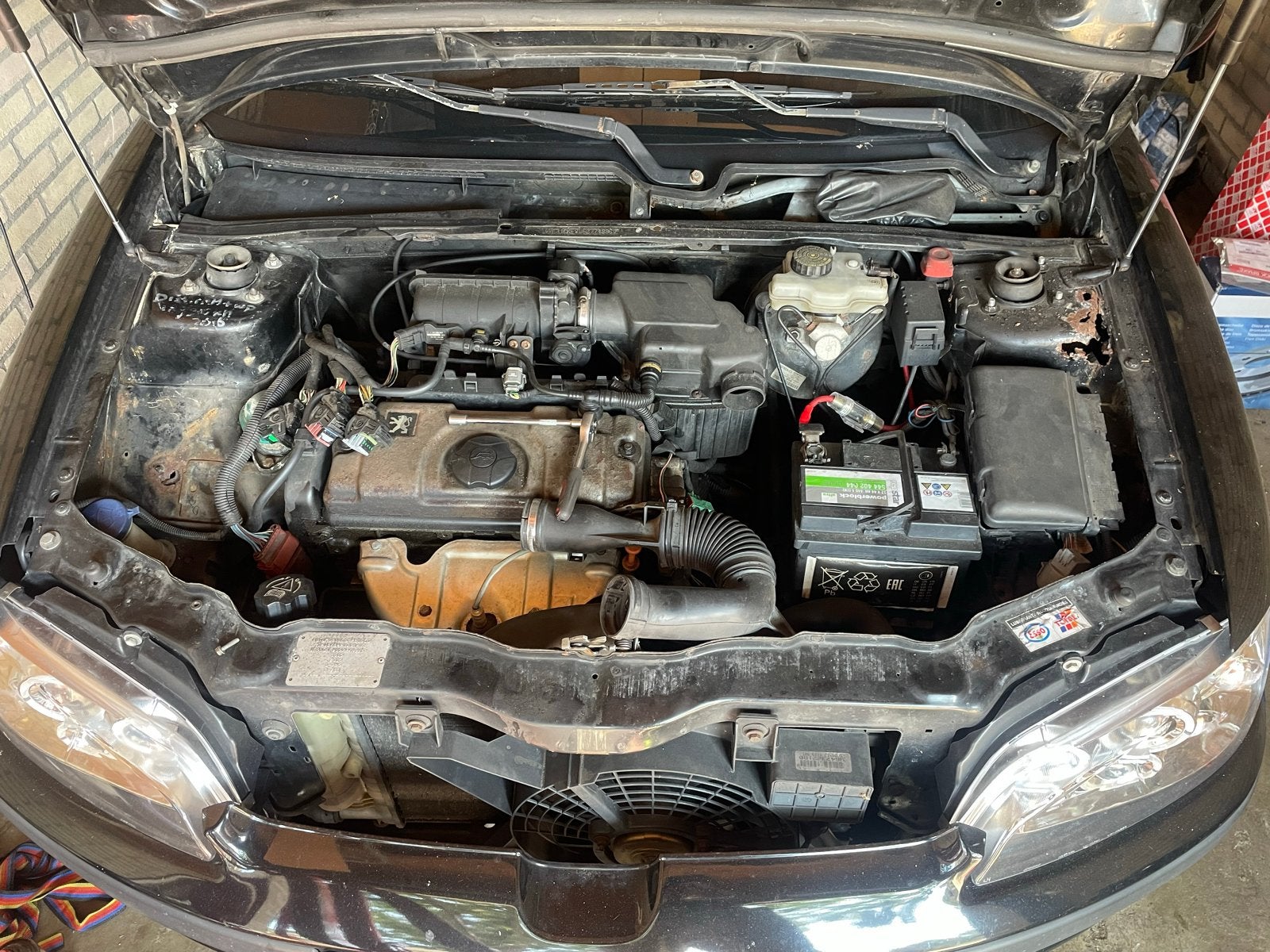 Peugeot 106 1.4 Motor met versnellingsbak en ECU, Ophalen, Gebruikt, Peugeot
