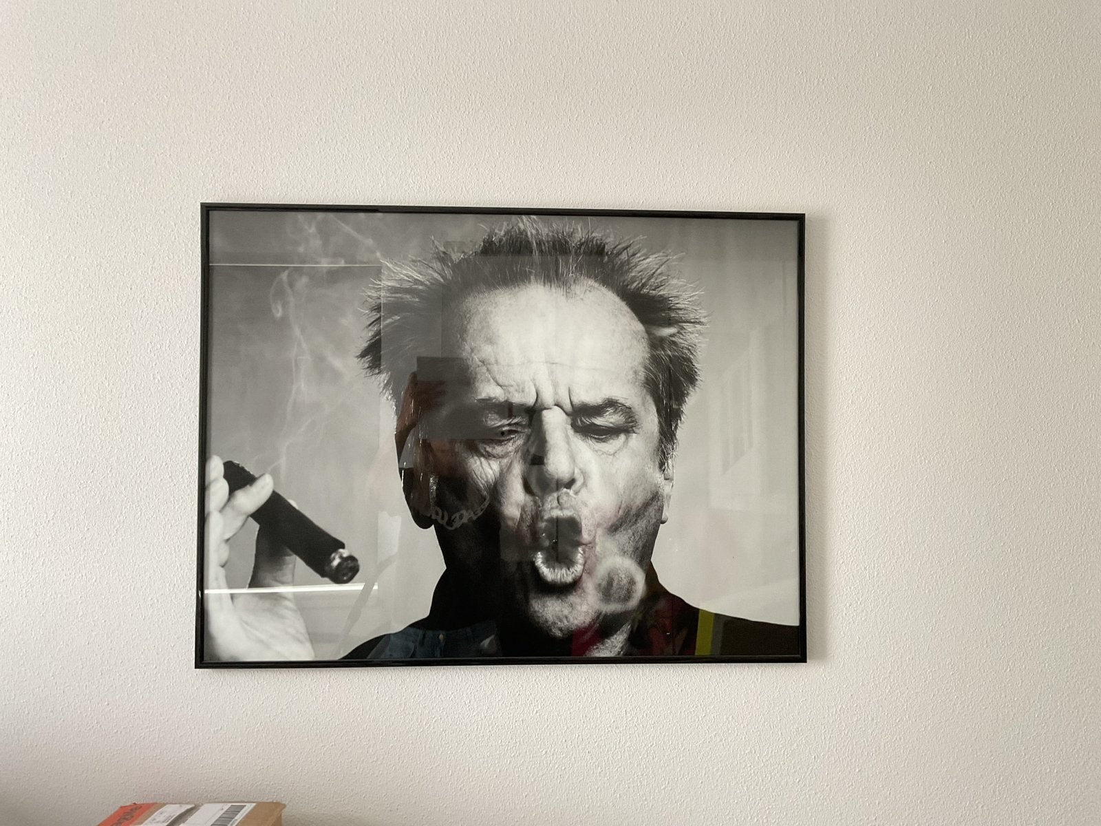 Jack Nicholson Foto in zwarte lijst (80x60 cm), Antiek en Kunst, Ophalen, Foto, Fotografie, Achter glas