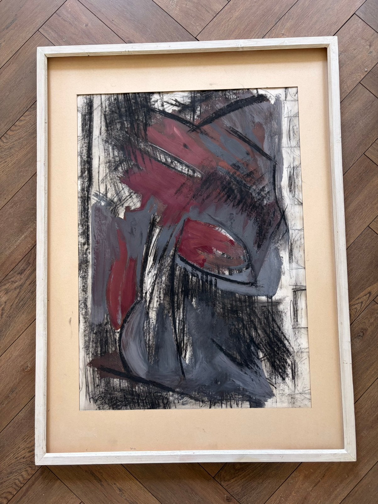Groot schilderij van de Oostenrijkse kunstenares Maria Moser, Antiek en Kunst, Ophalen of Verzenden