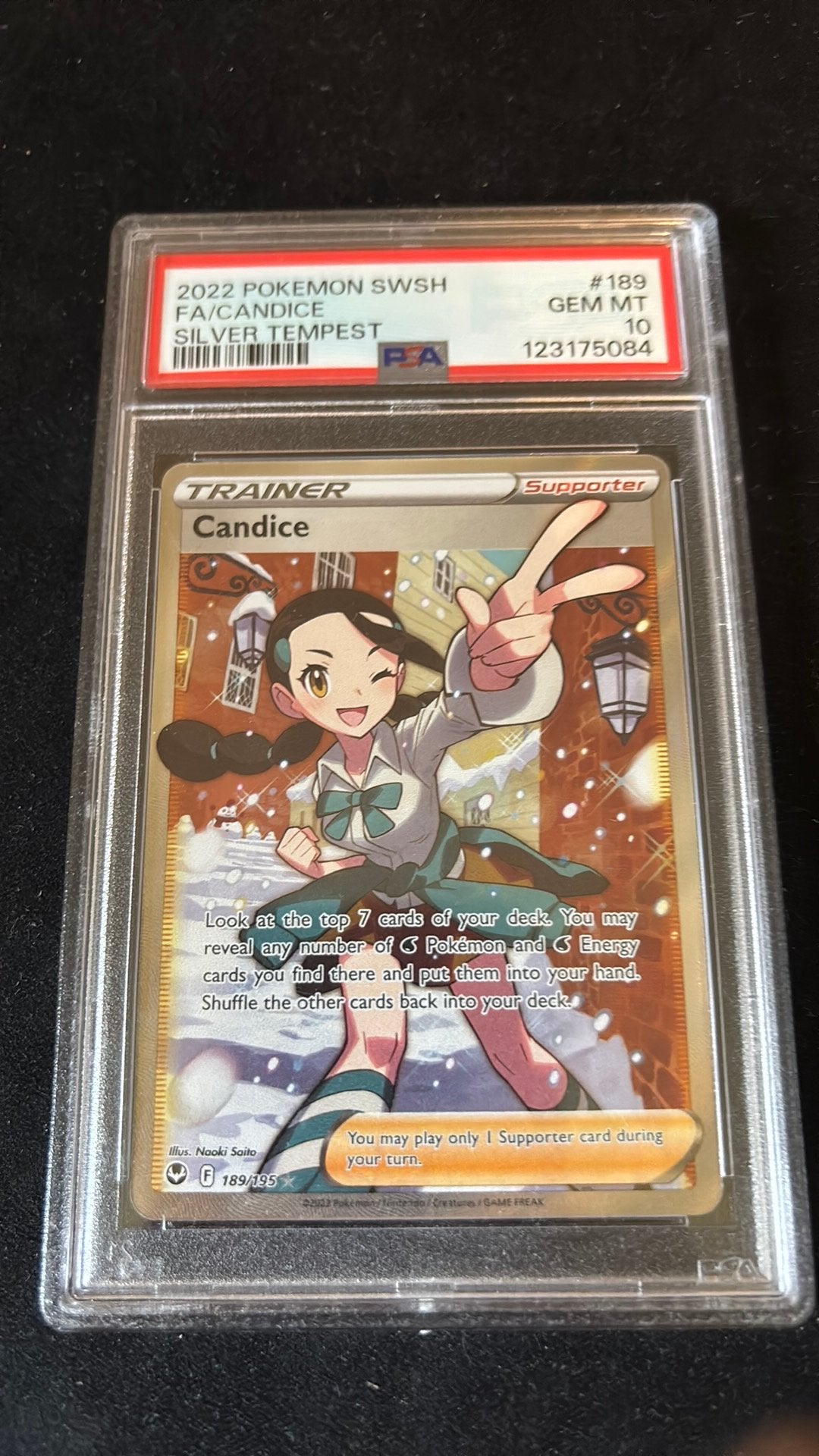Candice psa 10  189, Hobby en Vrije tijd, Verzamelkaartspellen | Yu-gi-Oh!, Ophalen of Verzenden, Zo goed als nieuw
