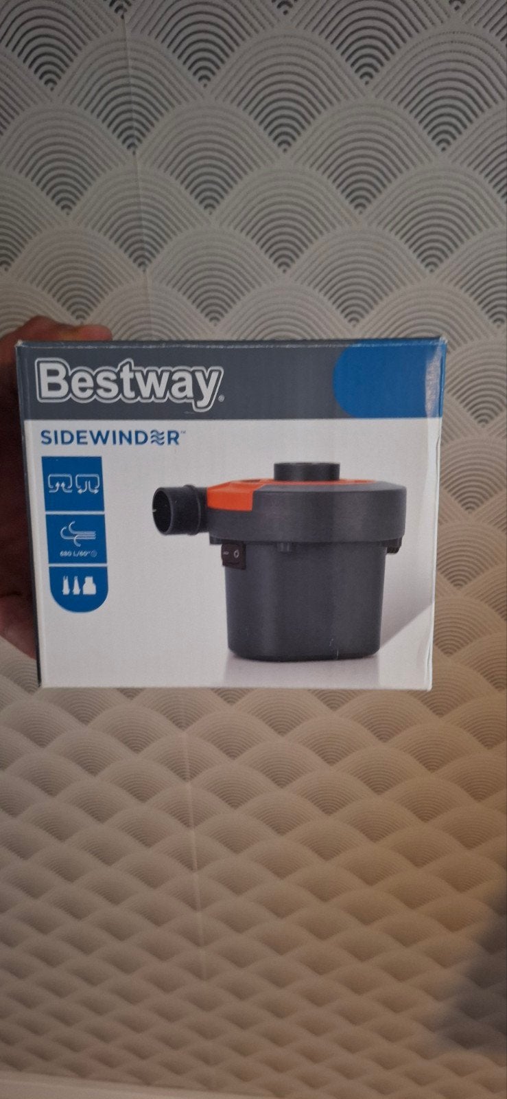 Bestway Sidewinder elektrische luchtpomp, Caravans en Kamperen, Luchtpompen, Ophalen, Nieuw, Elektrisch