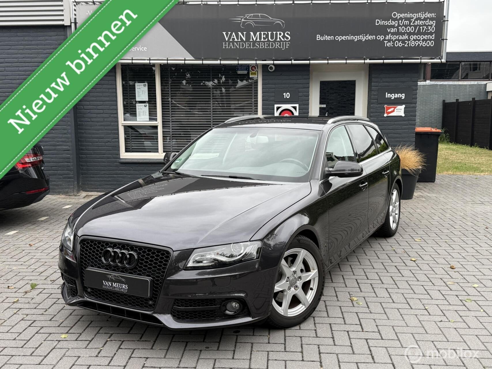 Audi A4 Avant 1.8 TFSI Pro Line S Automaat, RVS uitlaat, xen, Auto's, Euro 5, Stof, Gebruikt, Zwart