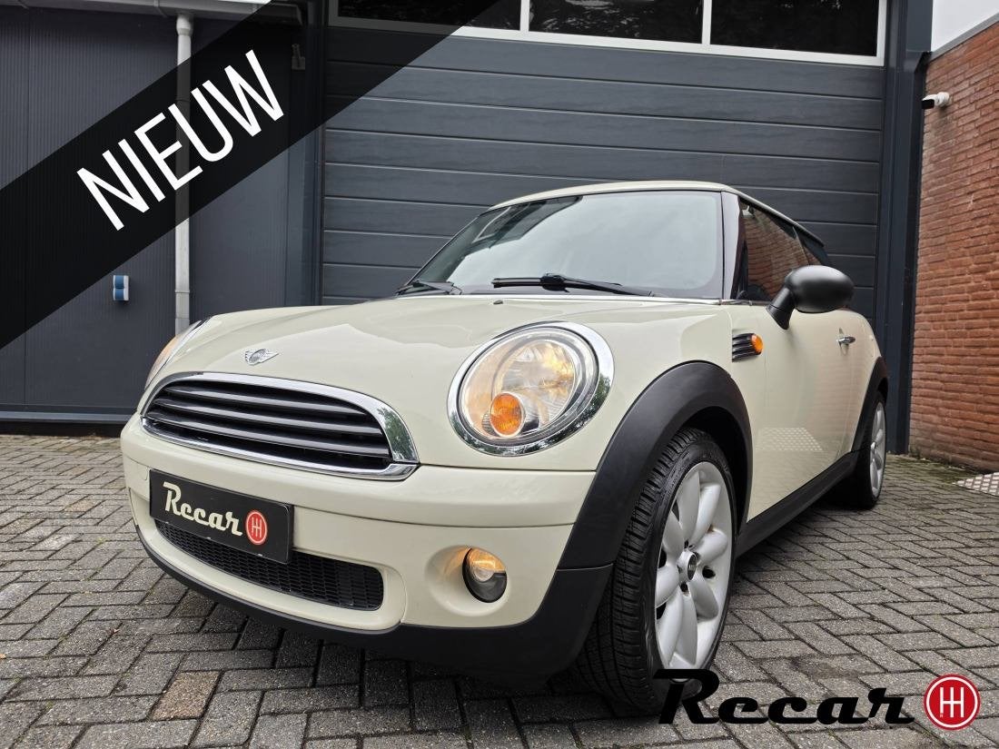 Mini 3-Deurs - 1.6 One Pepper/Airco/121Dk/6Bak/Mooi, Euro 5, 4 cilinders, Wit, Bedrijf