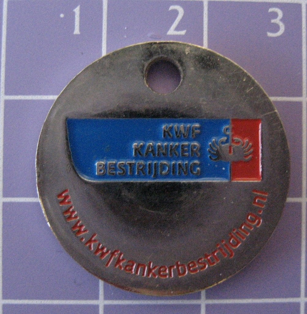 Winkelwagenmunt KWF Kankerbestrijding., Verzamelen, Ophalen of Verzenden