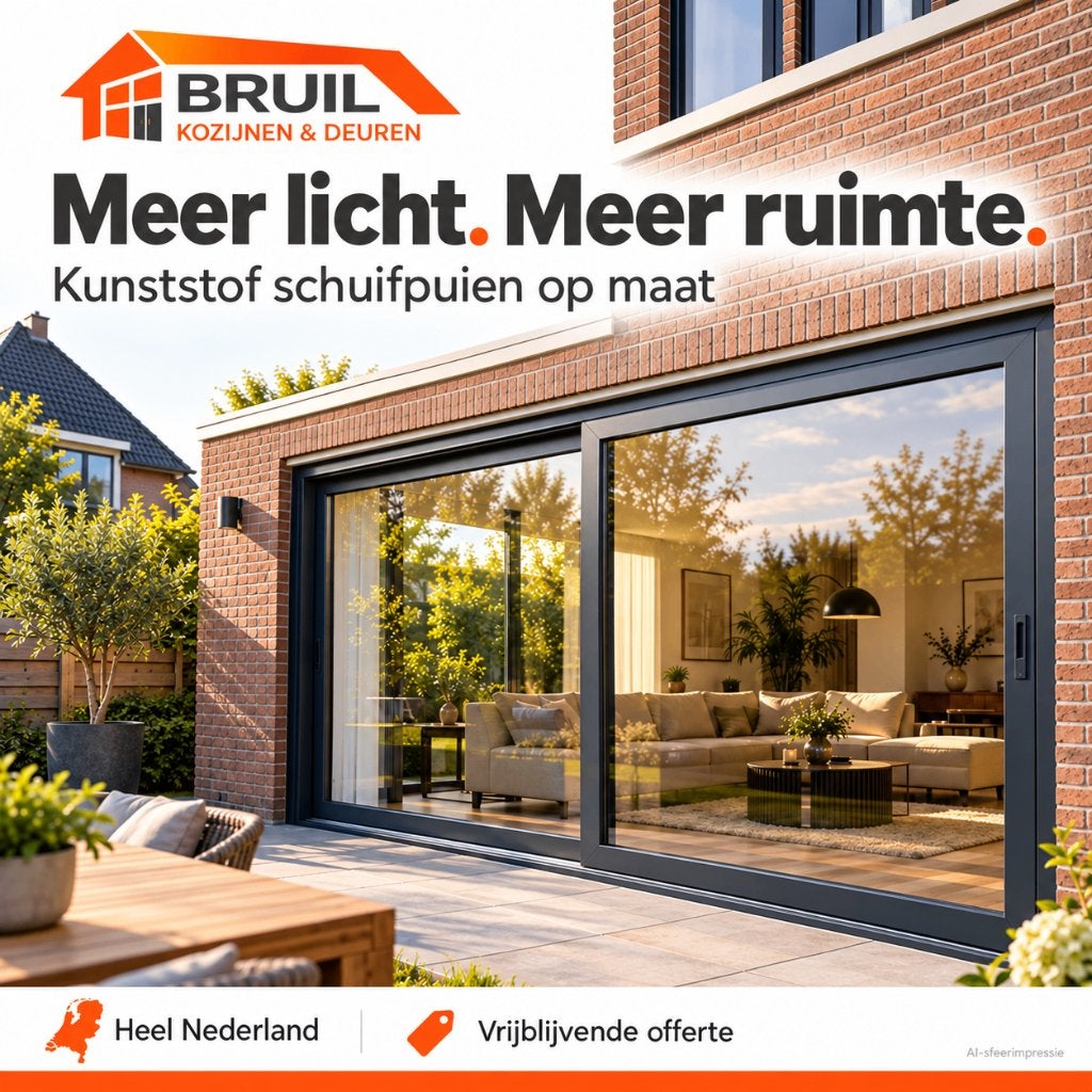 Kunststof kozijnen op maat | Incl. montage | Gratis offerte, Kunststof, Nieuw, Ophalen of Verzenden, Inclusief glas