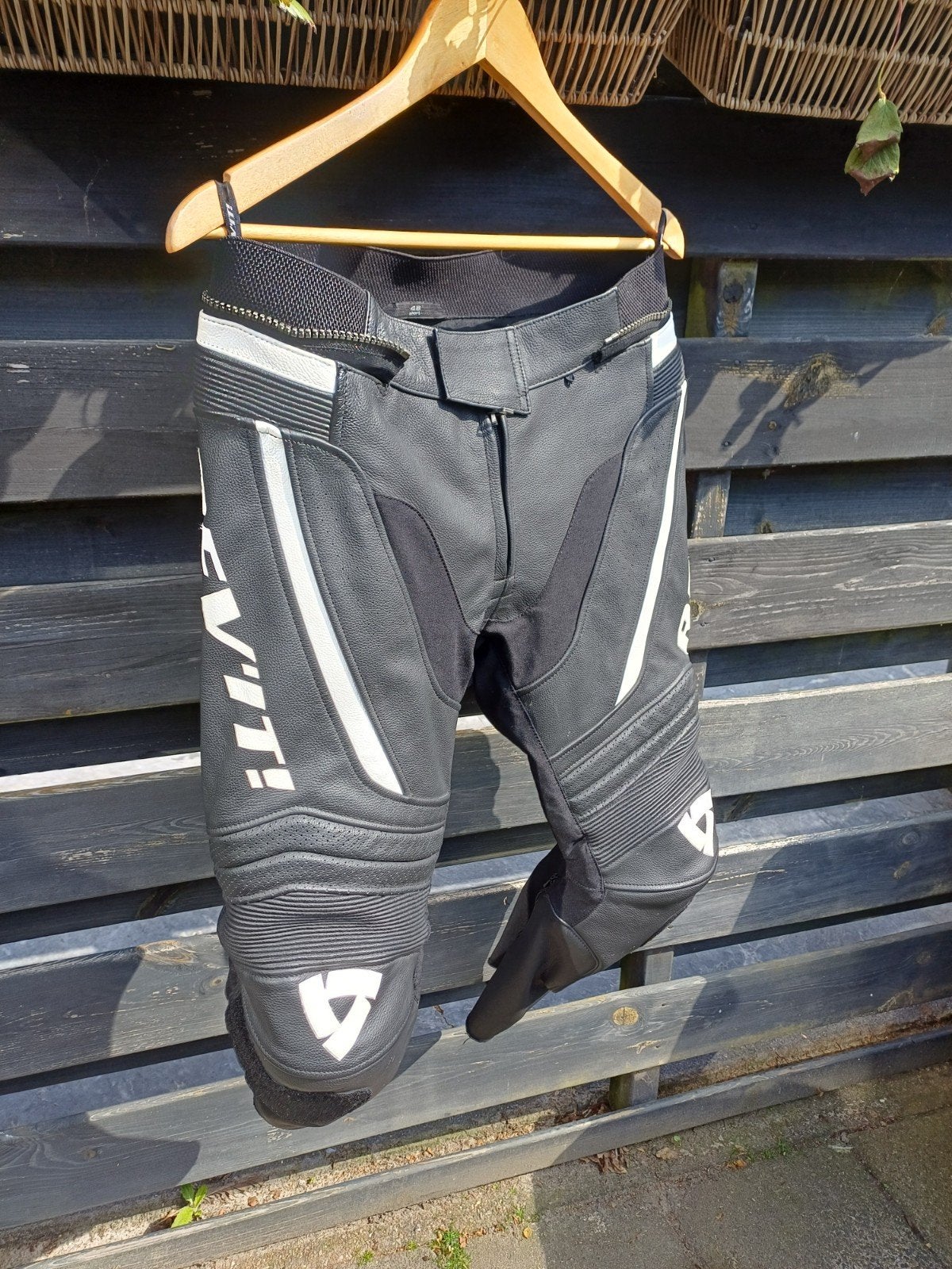 REV'IT! Leren Motorbroek Maat 48 Short, REV'IT!, Kinderen, Broek | leer, Ophalen of Verzenden