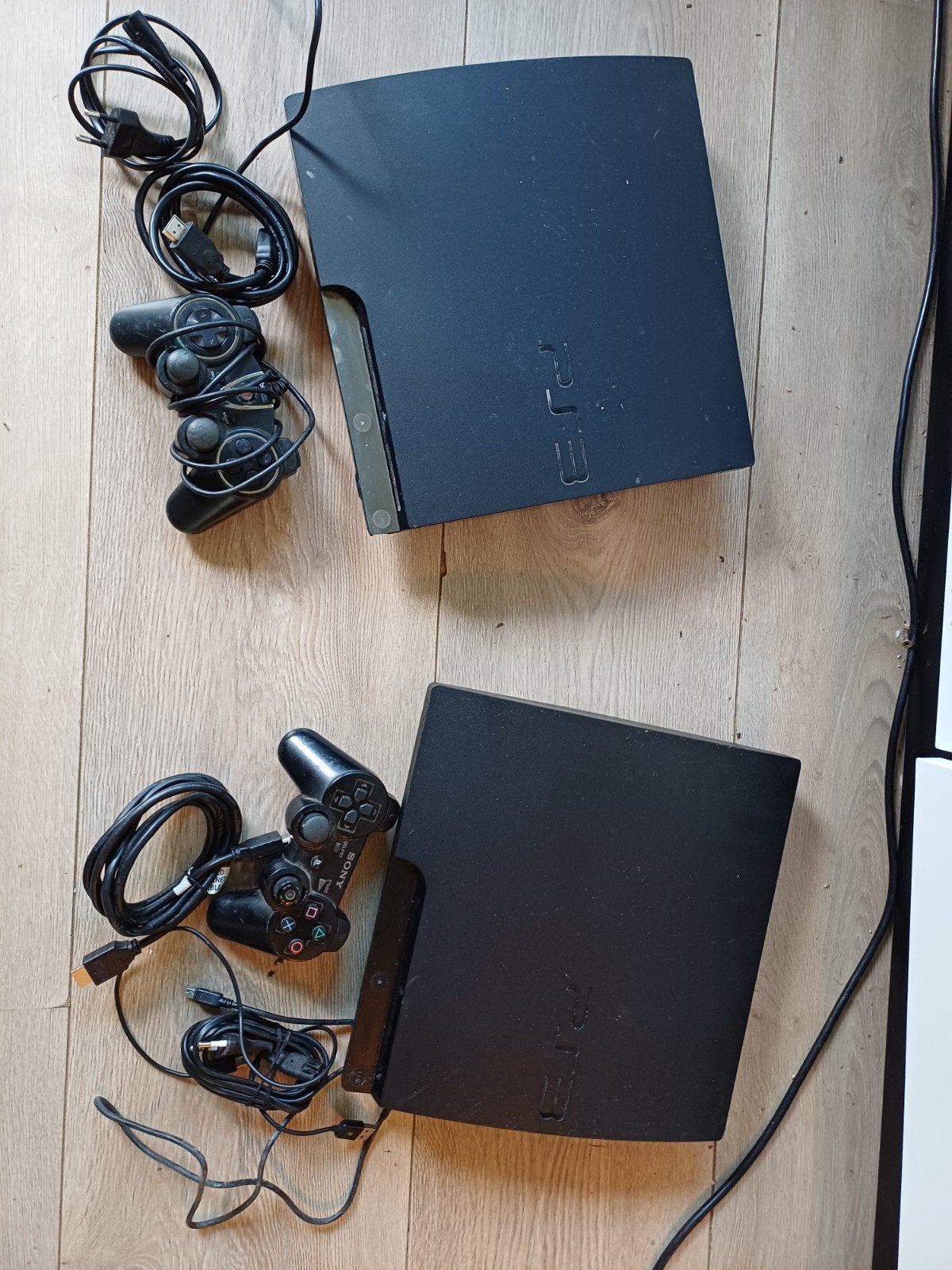 2x playstation 3 + kabels + 60 games, Verzenden, Met games