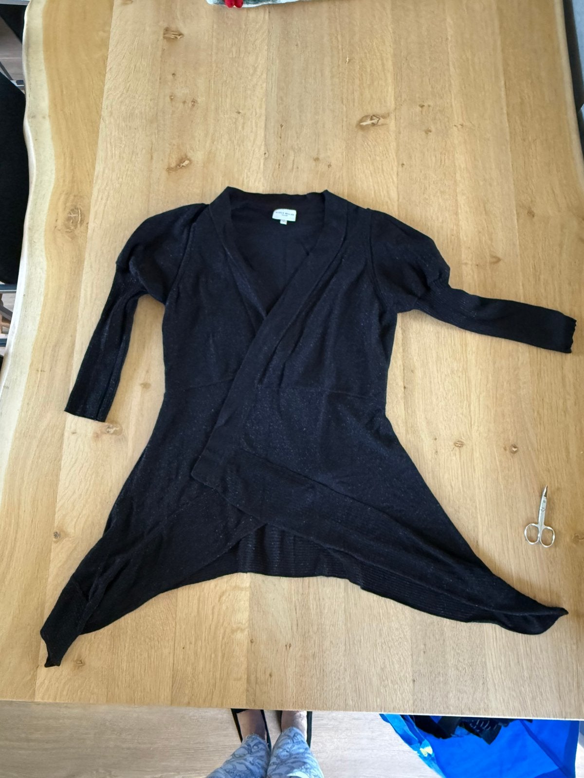 Karen Millen, donkerblauw vest, mt 36, Ophalen of Verzenden, Zo goed als nieuw, Maat 36 (S), Blauw