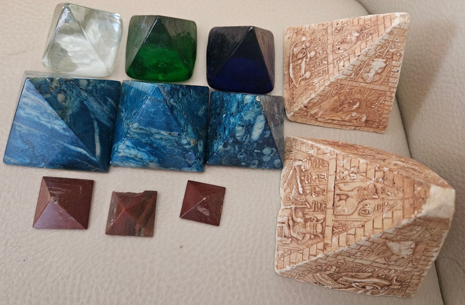 Diverse piramide decoratie set, Ophalen of Verzenden, Gebruikt, Overige typen