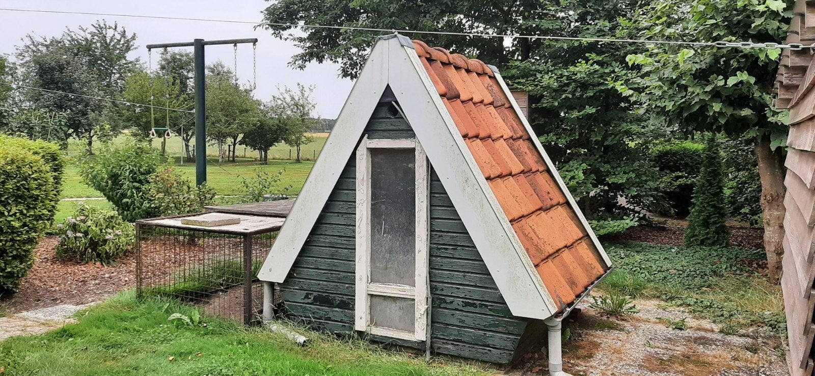 kippenhok met ren , gratis ophalen., Ophalen, Gebruikt, Kippenhok of Kippenren