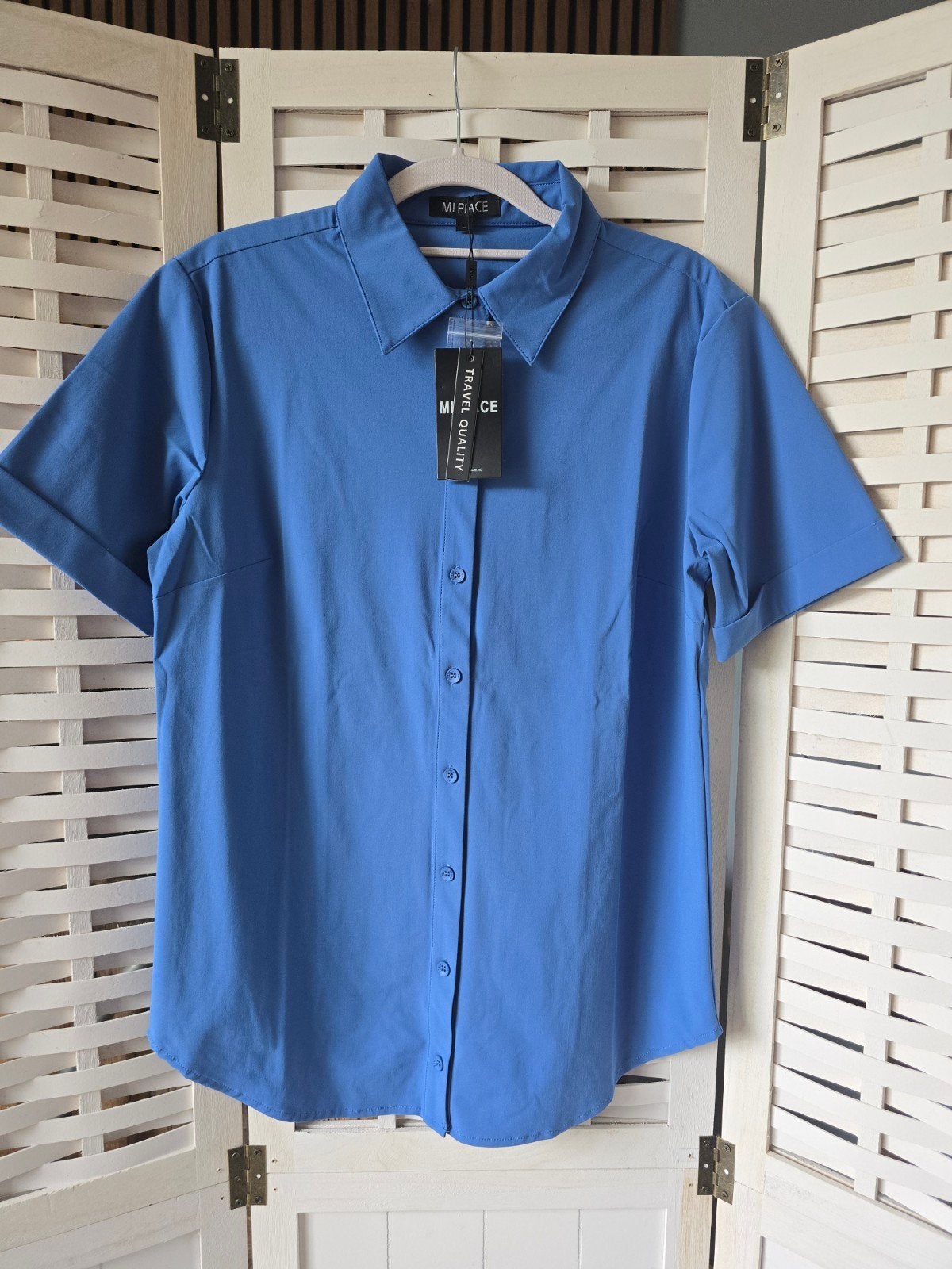 Nieuw mi piace travel blouse L light jeans, Kleding | Dames, Ophalen of Verzenden, Nieuw, Blauw