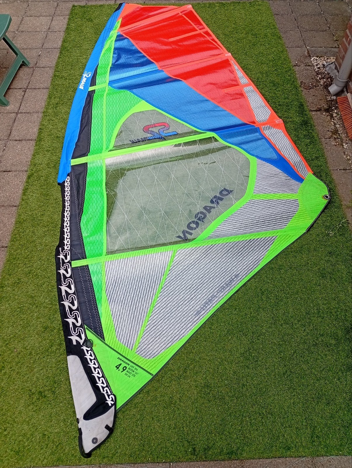 S2 Maui Dragon zeilen set, Gebruikt, 3.5 tot 5 m², Zeil, Ophalen