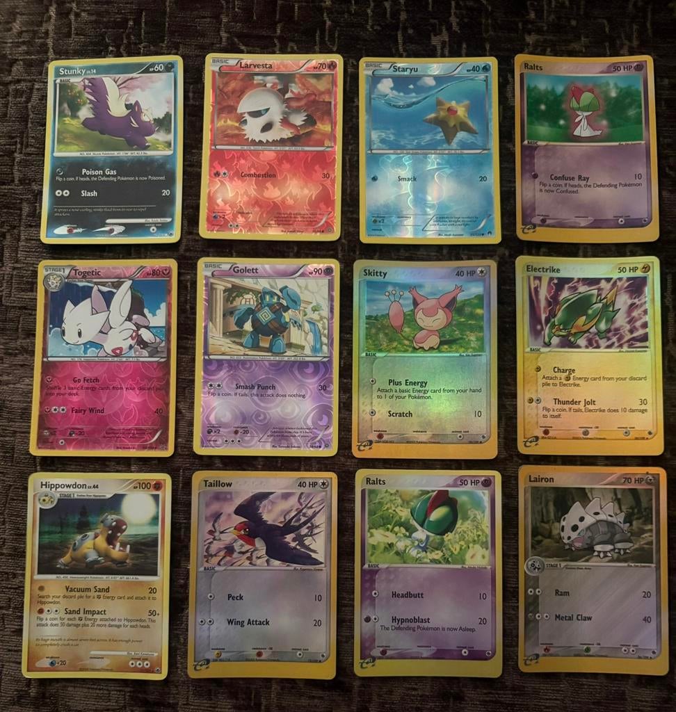 12 Pokemon kaarten, Ophalen of Verzenden