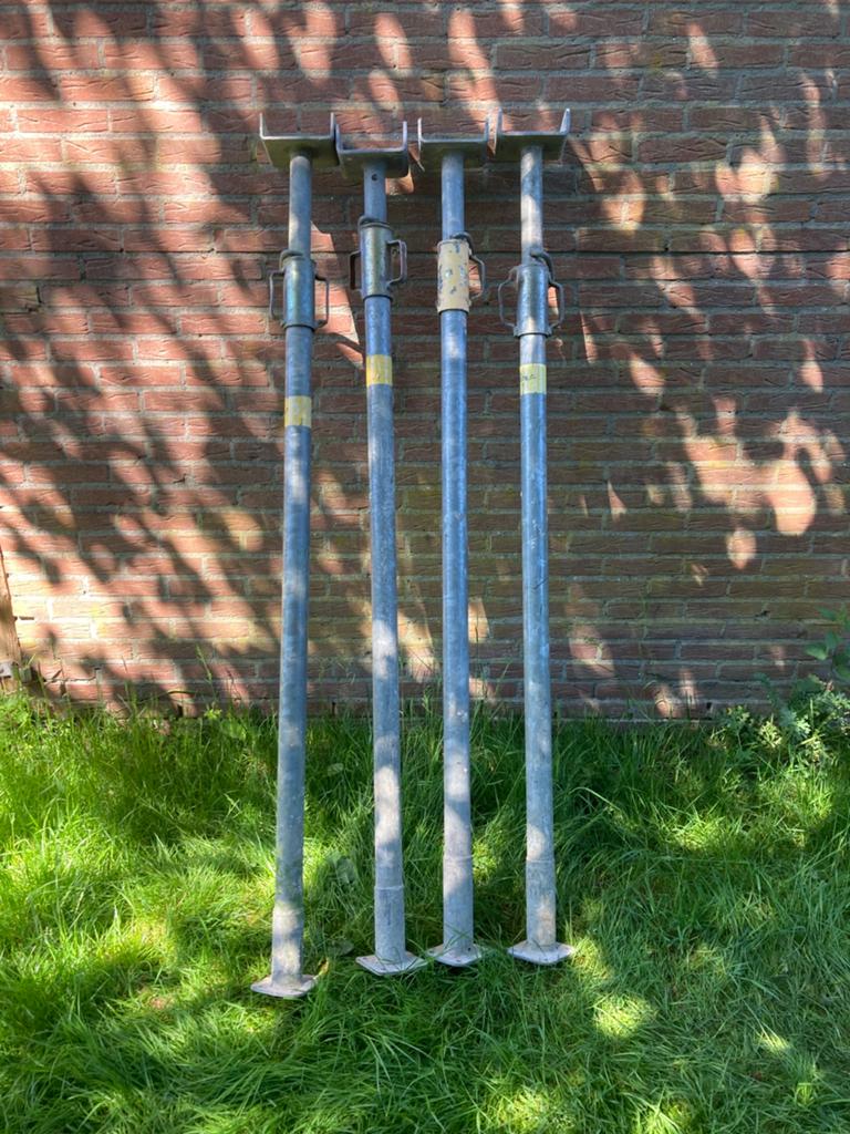 4 schroef stempels 1800-2900mm, Doe-het-zelf en Verbouw, Steigers, Ophalen of Verzenden, Overige typen, Minder dan 2 meter
