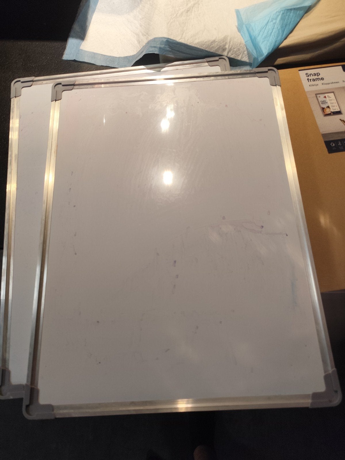 2x white board., Verzamelen, Merken en Reclamevoorwerpen, Ophalen of Verzenden, Reclamebord