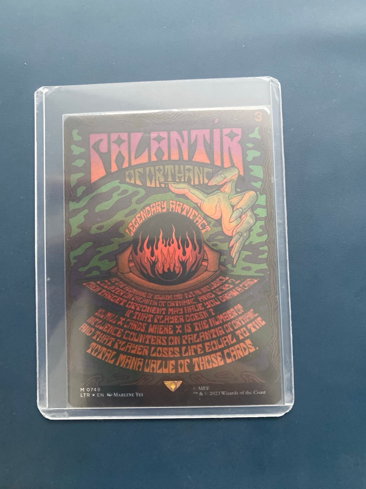 Palantir of Orthanc Foil, Hobby en Vrije tijd, Verzamelkaartspellen | Magic the Gathering, Verzenden, Zo goed als nieuw, Losse kaart