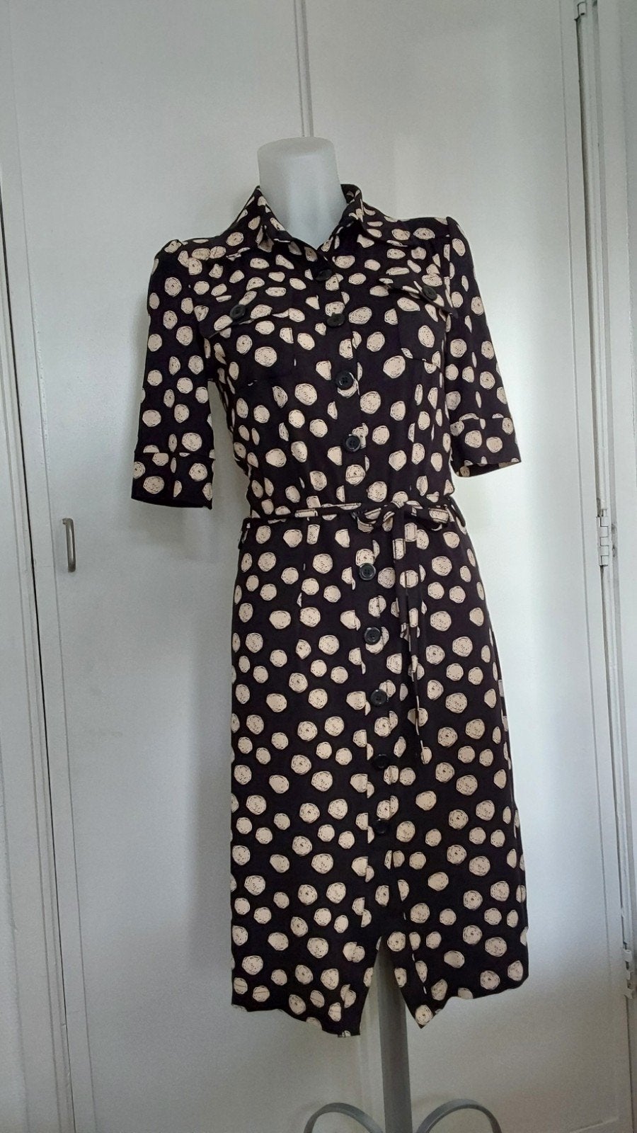 Leuke Tante Betsy jurk met polkadots, maat S, nieuw, Tante Betsy, Zwart, Nieuw, Ophalen of Verzenden