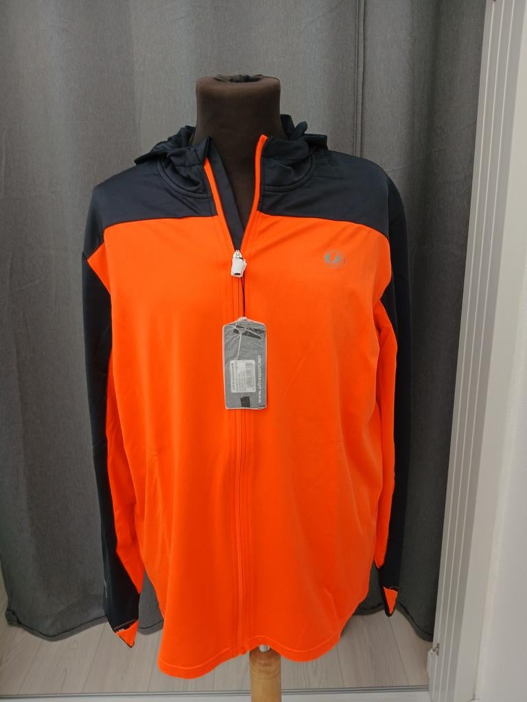 Ultra Sport Sportjas - Nieuw Oranje/Zwart Maat XL, Kleding | Heren, Sportkleding, Ultrasport, Oranje, Ophalen of Verzenden, Algemeen